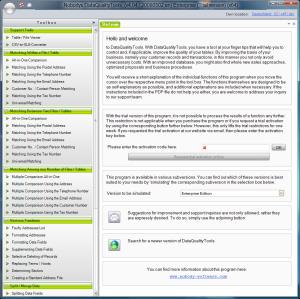 Click to view DataQualityTools 4.1 screenshot