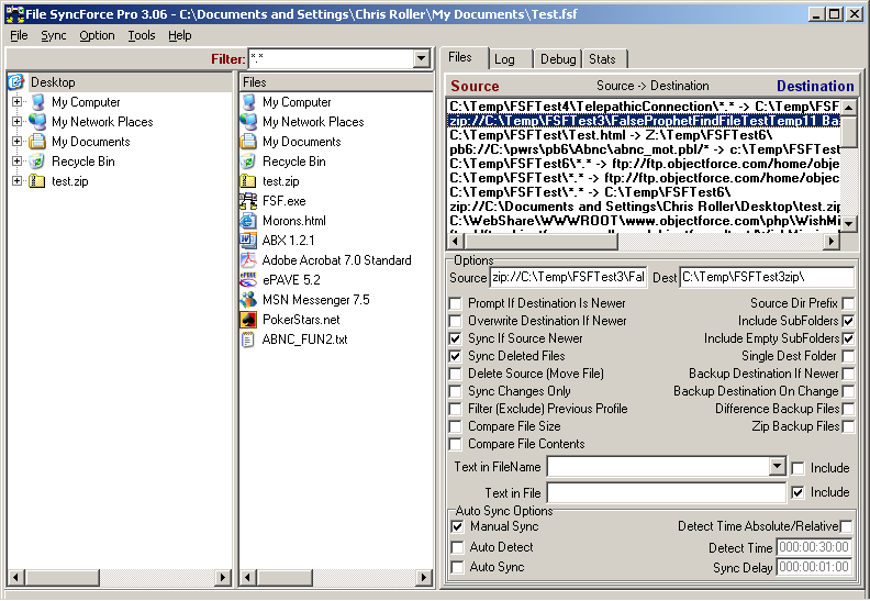 Click to view File SyncForce 3.2 screenshot