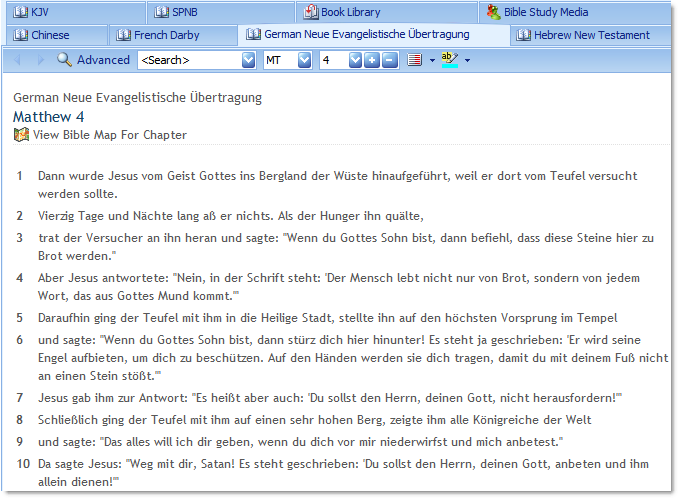 Click to view Deutsch German Bible Study 1.3 screenshot