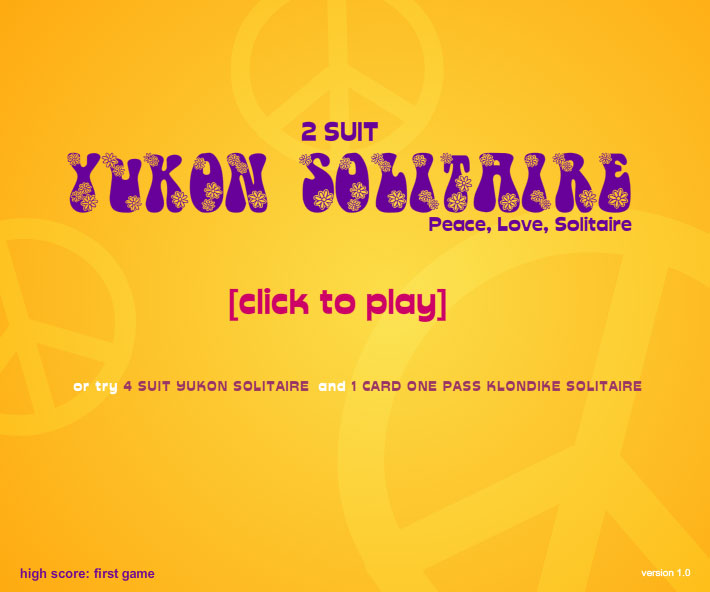 Click to view 2 Suit Yukon Solitaire 1.0 screenshot