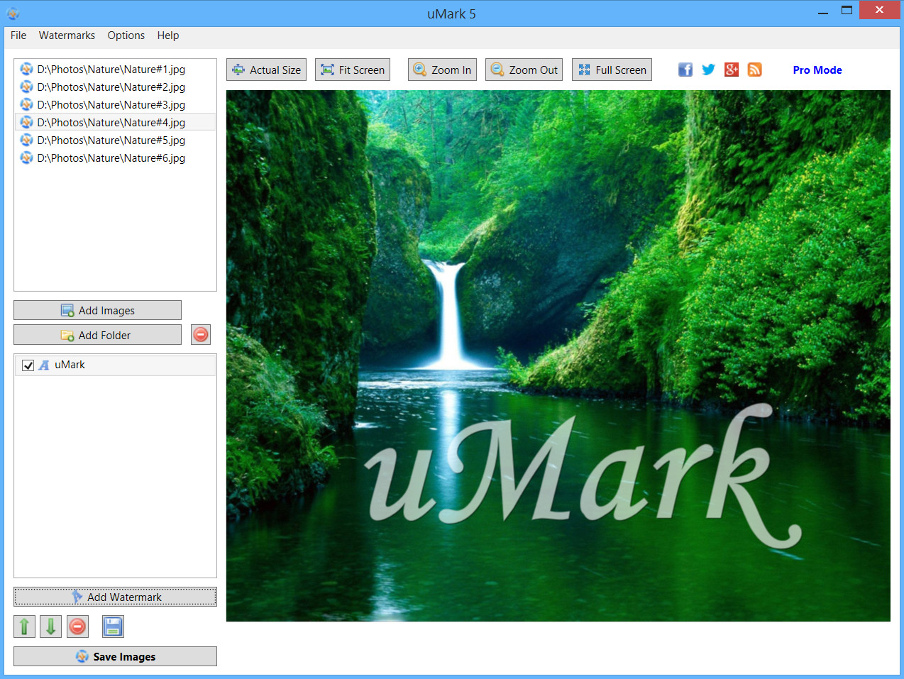 Click to view uMark 5.4 screenshot