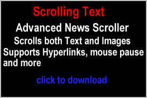 Click to view Advanced Scrolling Text Software 4.7 screenshot