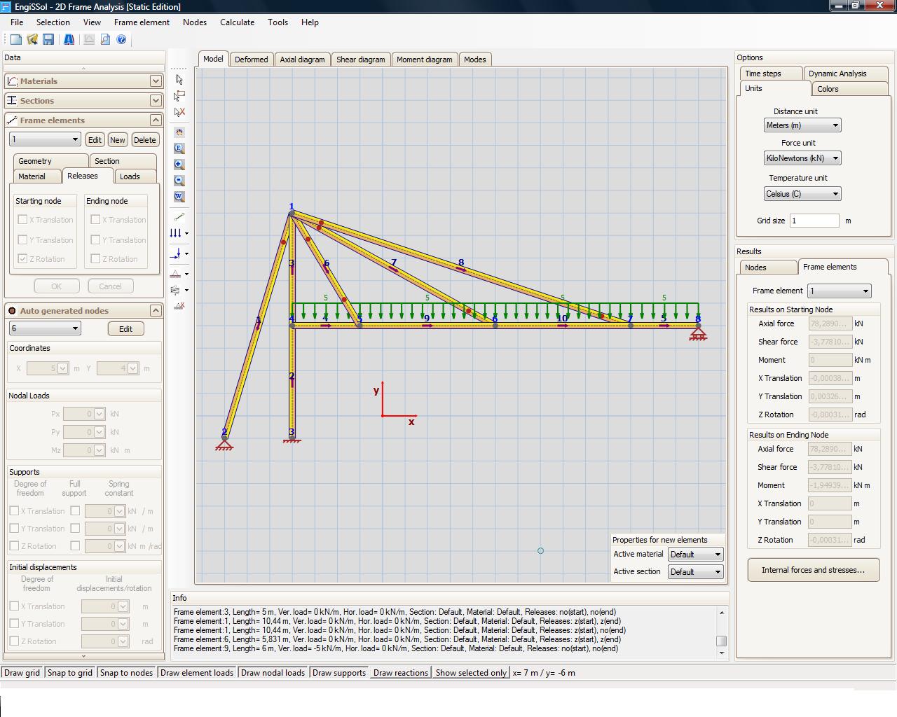 Click to view 2D Frame Analysis 2.0 screenshot