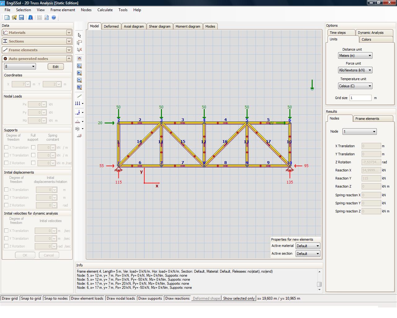 Click to view 2D Truss Analysis 2.0 screenshot