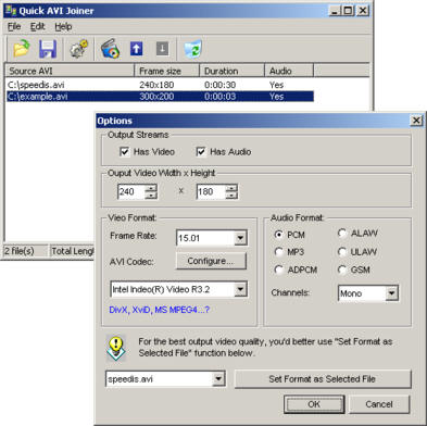 Click to view Quick AVI Joiner 2.1 screenshot