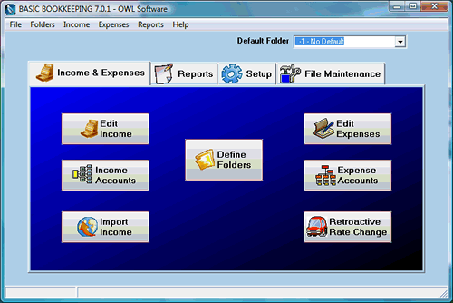Click to view Basic Bookkeeping 7.1.2 screenshot