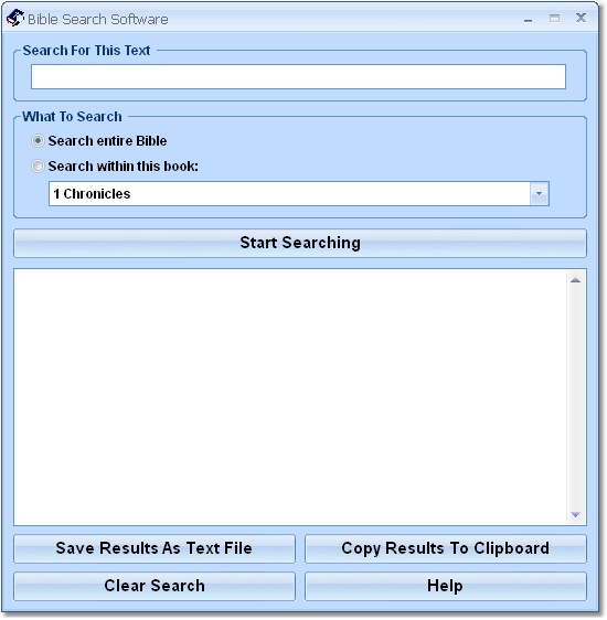 Click to view Bible Search Software 7.0 screenshot
