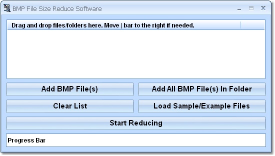 Click to view BMP File Size Reduce Software 7.0 screenshot