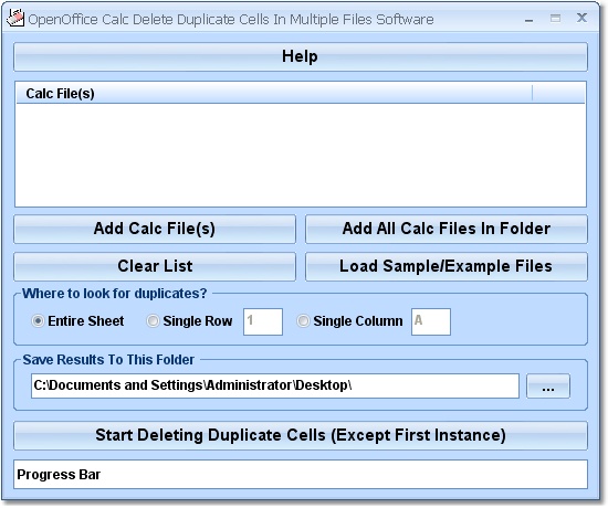 Click to view OpenOffice Calc Delete Duplicate Cells In Multiple 7.0 screenshot
