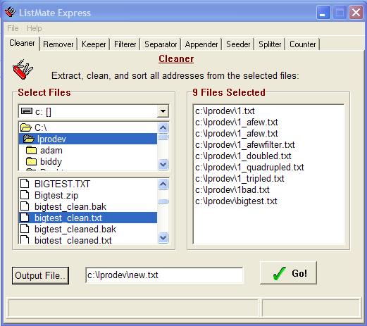 Click to view LM Expr - Email List Management Software 4.82 screenshot