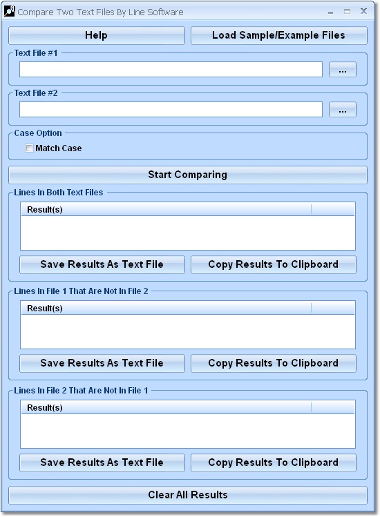 Click to view Compare Two Text Files By Line Software 7.0 screenshot