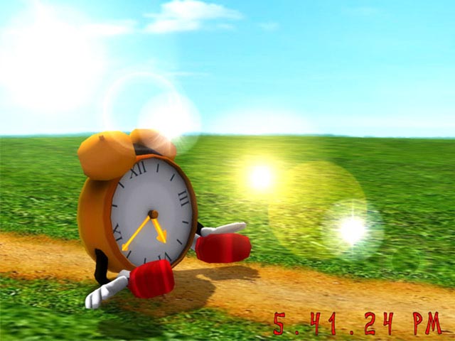 Click to view Funny Clock 3D Screensaver 1.0 screenshot