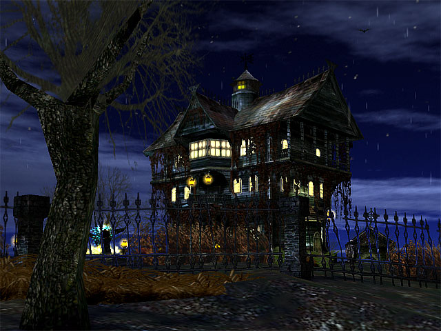 Click to view 3D Haunted Halloween Screensaver 1.0 screenshot