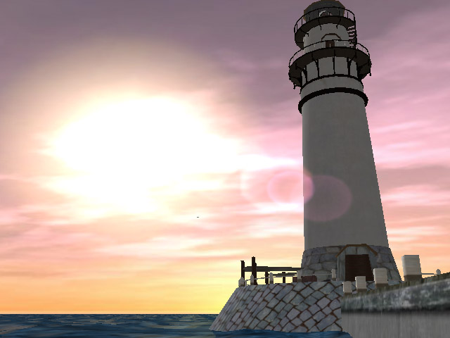 Click to view Lighthouse 3D screensaver 1.4 screenshot