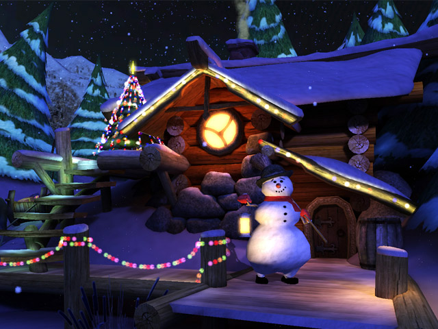 Click to view Santa's Home 3D Screensaver 1.2 screenshot
