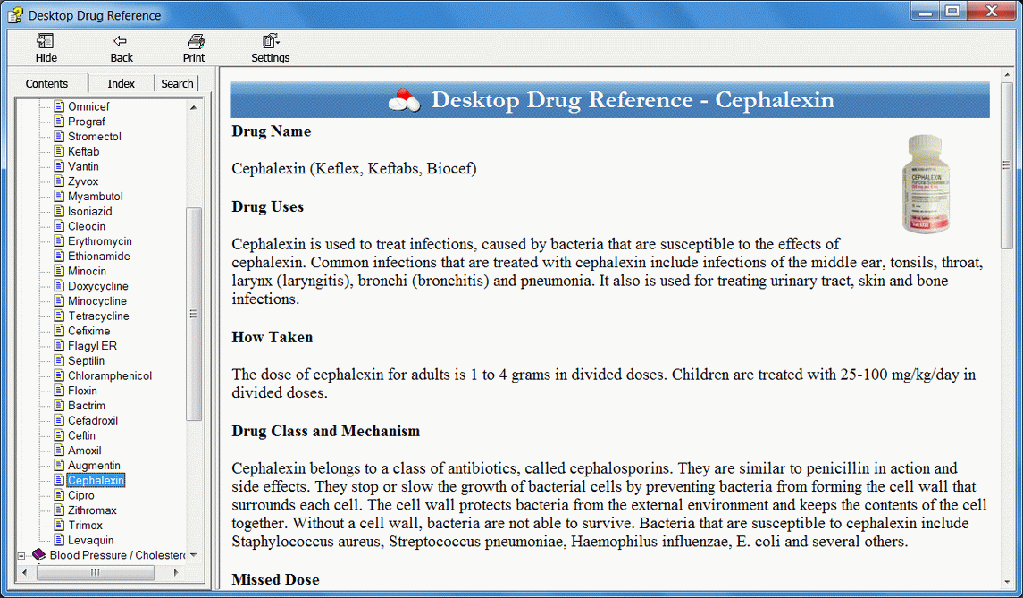 Click to view Desktop Drug Reference 2012.1.4 screenshot