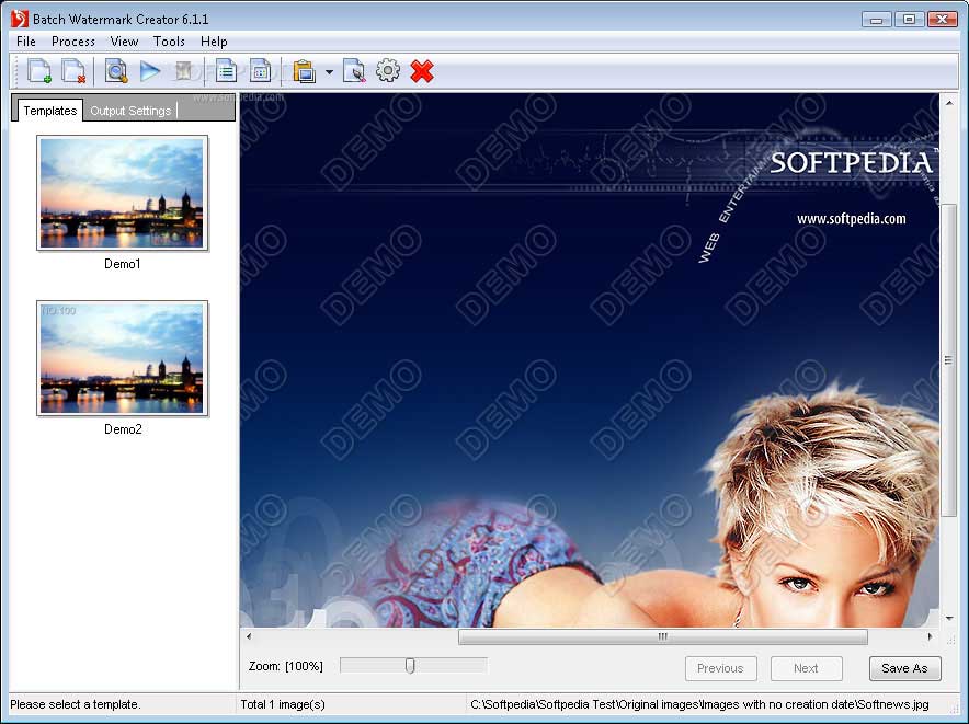 Click to view Batch Watermark Creator 7.0.126 screenshot