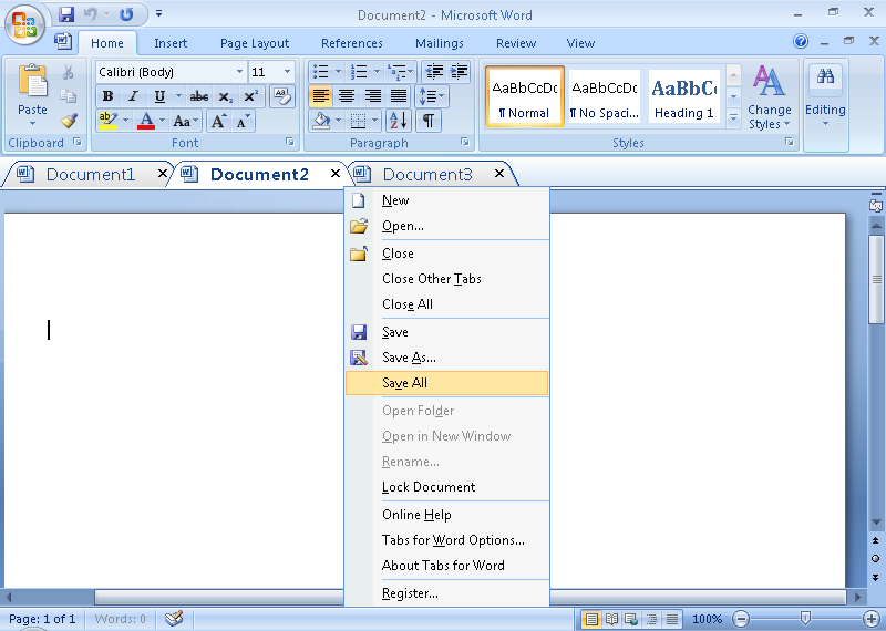 Click to view Office Tab 9.20 screenshot