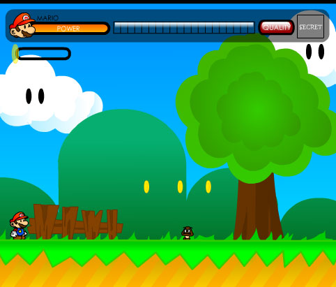 Click to view Play Super Mario: Flash Version 1.0 screenshot