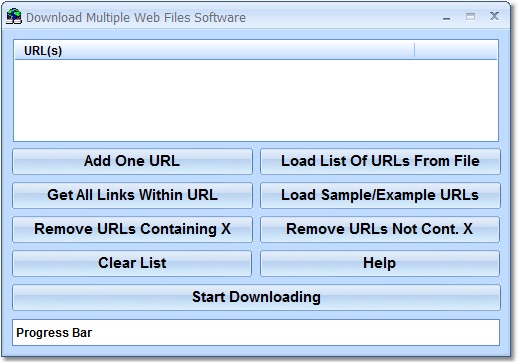Click to view Download Multiple Web Files Software 7.0 screenshot