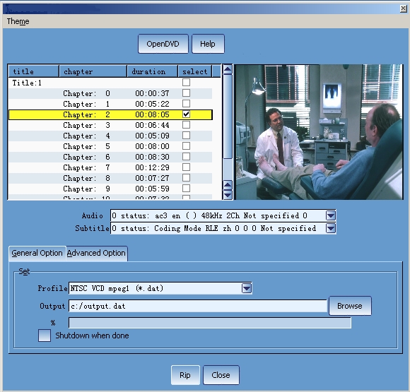 Click to view FreeStar Free DVD Ripper 4.0.3 screenshot