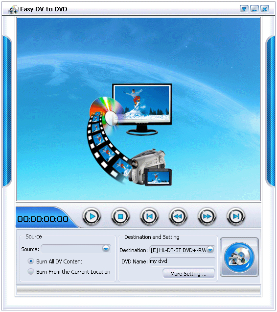 Click to view Easy DV to DVD 1.3.10.0717 screenshot