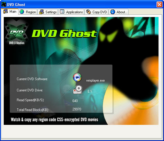 Click to view DVD Ghost 2.63.0.4 screenshot