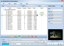 Click to view ImTOO DVD to PSP Converter 5.0.62.0115 screenshot