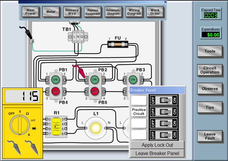 Click to view Troubleshooting Basic Electrical Circuit 4.00 screenshot