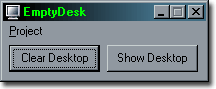 Click to view EmptyDesk 1.0.1 screenshot
