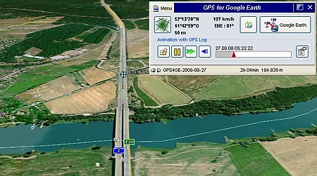 Click to view GPS for Google Earth 2.0 screenshot