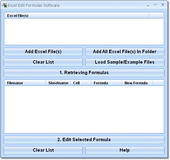 Click to view Excel Edit Formulas Software 7.0 screenshot