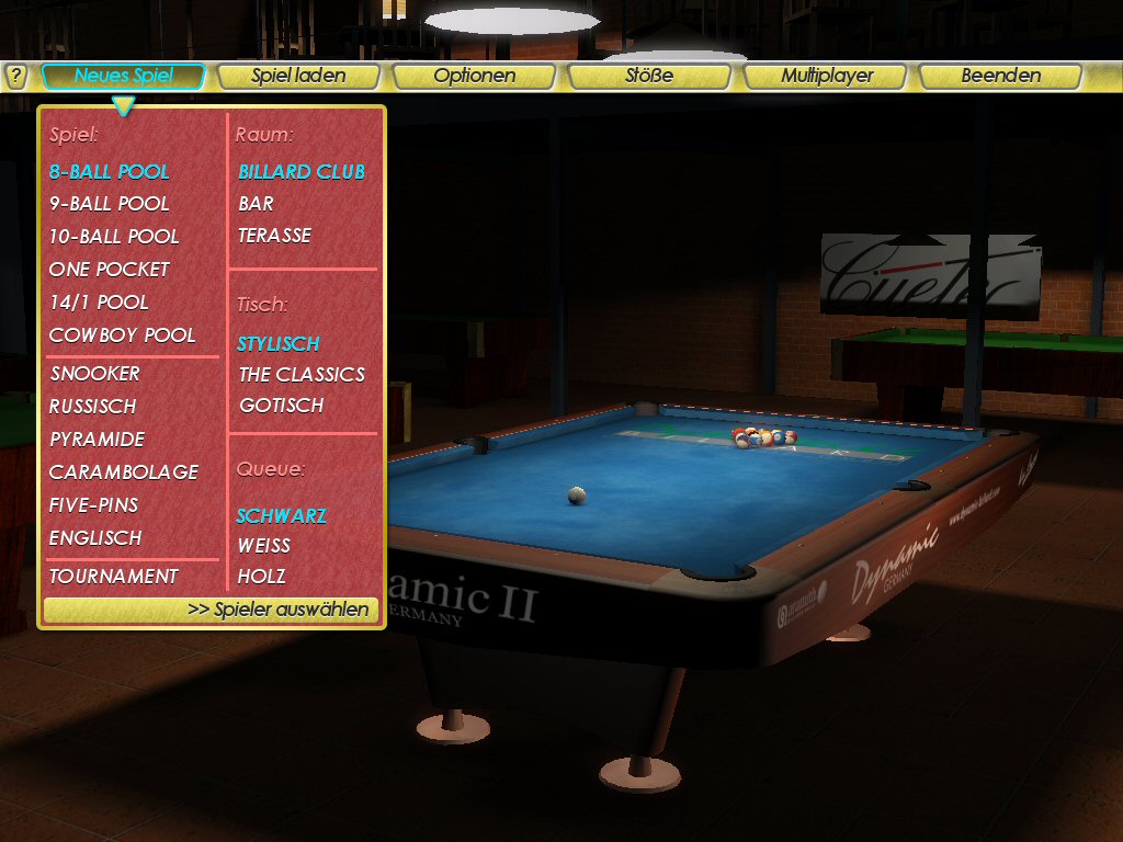 Click to view Billiard Kings 2.0 screenshot