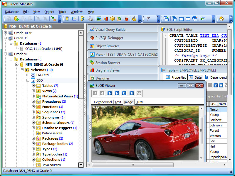 Click to view Oracle Maestro 13.5 screenshot