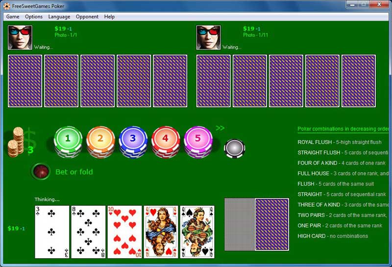 Click to view FreeSweetGames Poker 1.0.40 screenshot