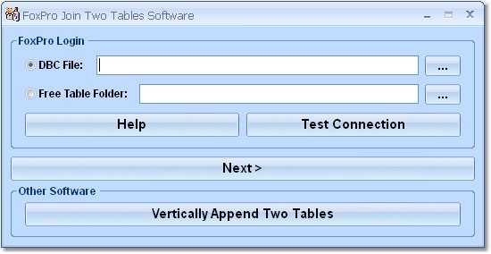 Click to view FoxPro Join Two Tables Software 7.0 screenshot
