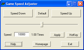 Click to view Game Speed Adjuster 1.0 screenshot