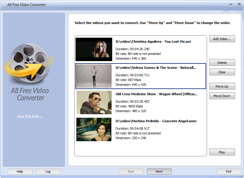 Click to view All Free Video Converter 5.2.5 screenshot