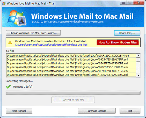 Click to view EML to MBOX Batch Converter 4.7 screenshot