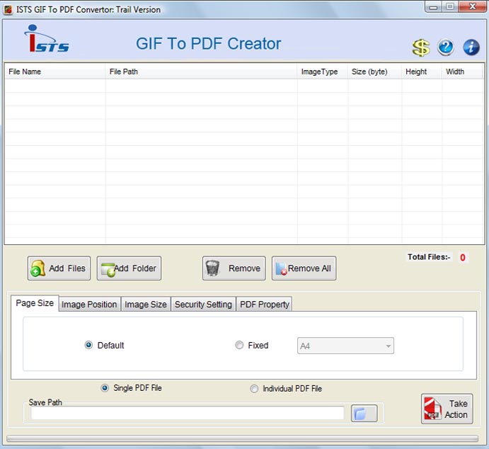 Click to view GIF to PDF Converter 5.3.2.1 screenshot