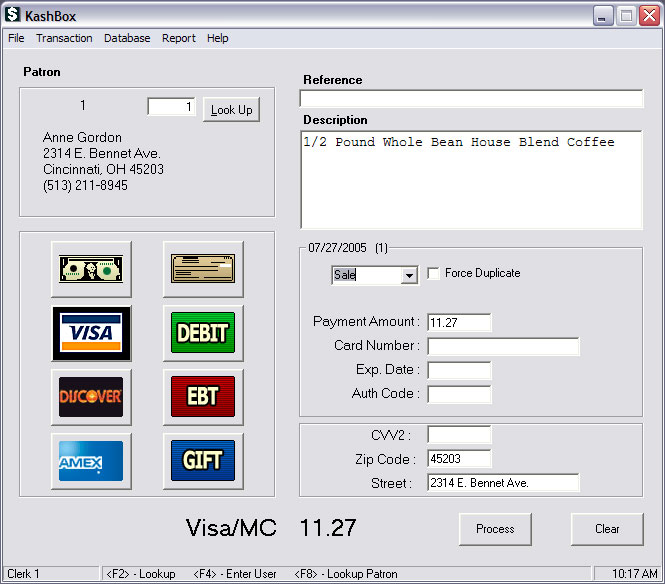 Click to view KashBox Payment Processing Software 2.xx screenshot
