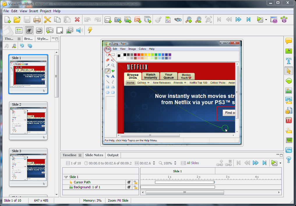 Click to view ViewletBuilder 6 Enterprise (Win/Mac) 6.2.23 screenshot