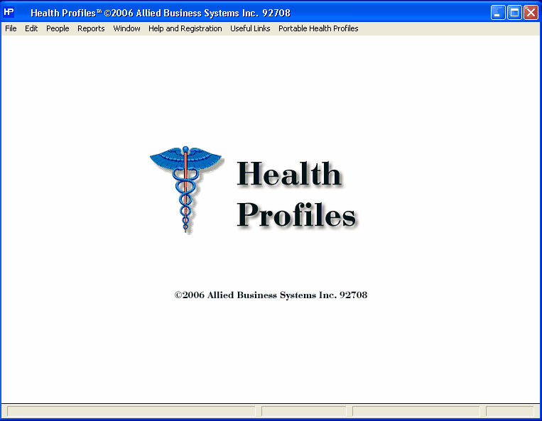 Click to view Health Profiles 3.04 screenshot