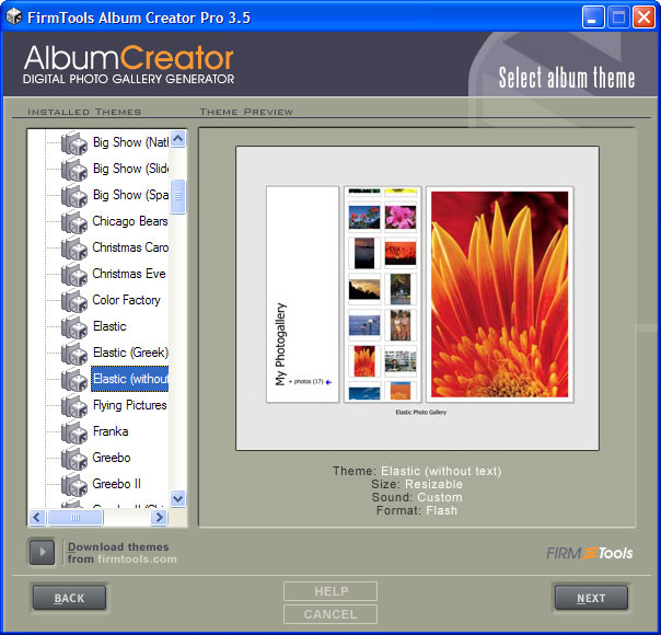 Click to view FirmTools AlbumCreator Pro 3.5 screenshot