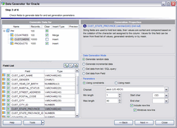 Click to view EMS Data Generator for Oracle 3.0 screenshot
