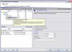 Click to view EMS Data Generator for PostgreSQL 3.0 screenshot