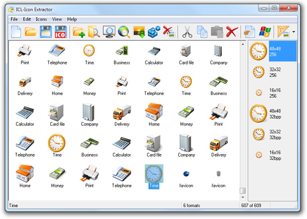 Click to view ICL-Icon Extractor 5.11 screenshot