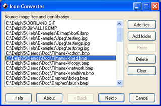 Click to view Sib Icon Converter 3.02 screenshot