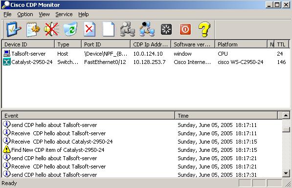 Click to view Cisco CDP Monitor 3.3 screenshot