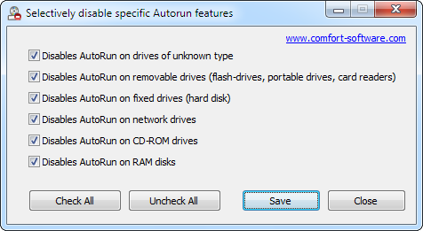 Click to view Disable Autorun 1.0 screenshot